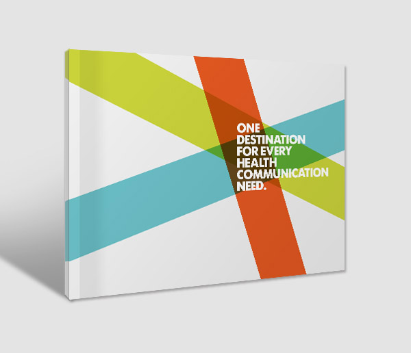国外健康画册设计,封面简洁大方,并且使用黄,橙以及蓝为主进行